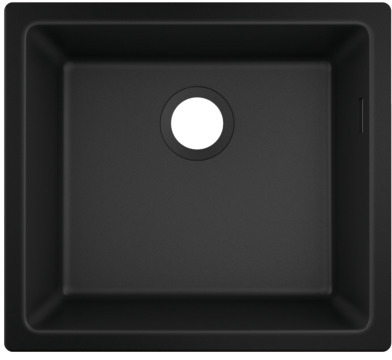 Hansgrohe S 51 fregadero de granito 50x45 cm negro 43431170
