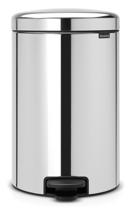 Brabantia NewIcon papelera 20 l acero-negro 114267