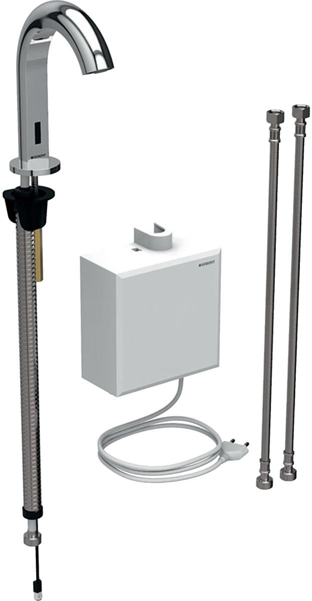 Geberit Piave grifo para lavabo de pie con termostato electrónico cromo 116.167.21.1
