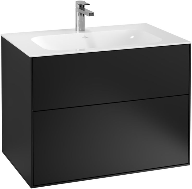 Villeroy & Boch Finion armario 79.6x49.8x59.1 cm suspendido, para lavabo negro F01000PD