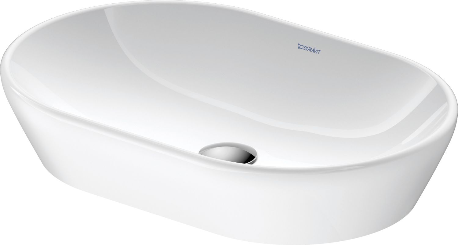 Duravit D-Neo lavabo 60x40 cm oval sobre encimera blanco 2372600070