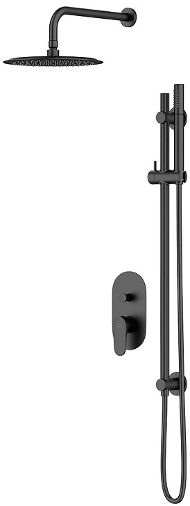 Cersanit Inverto conjunto de ducha empotrado negro S952-006