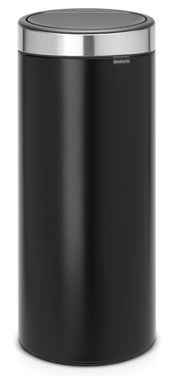 Brabantia Touch Bin papelera 30 l cromo-negro 115448