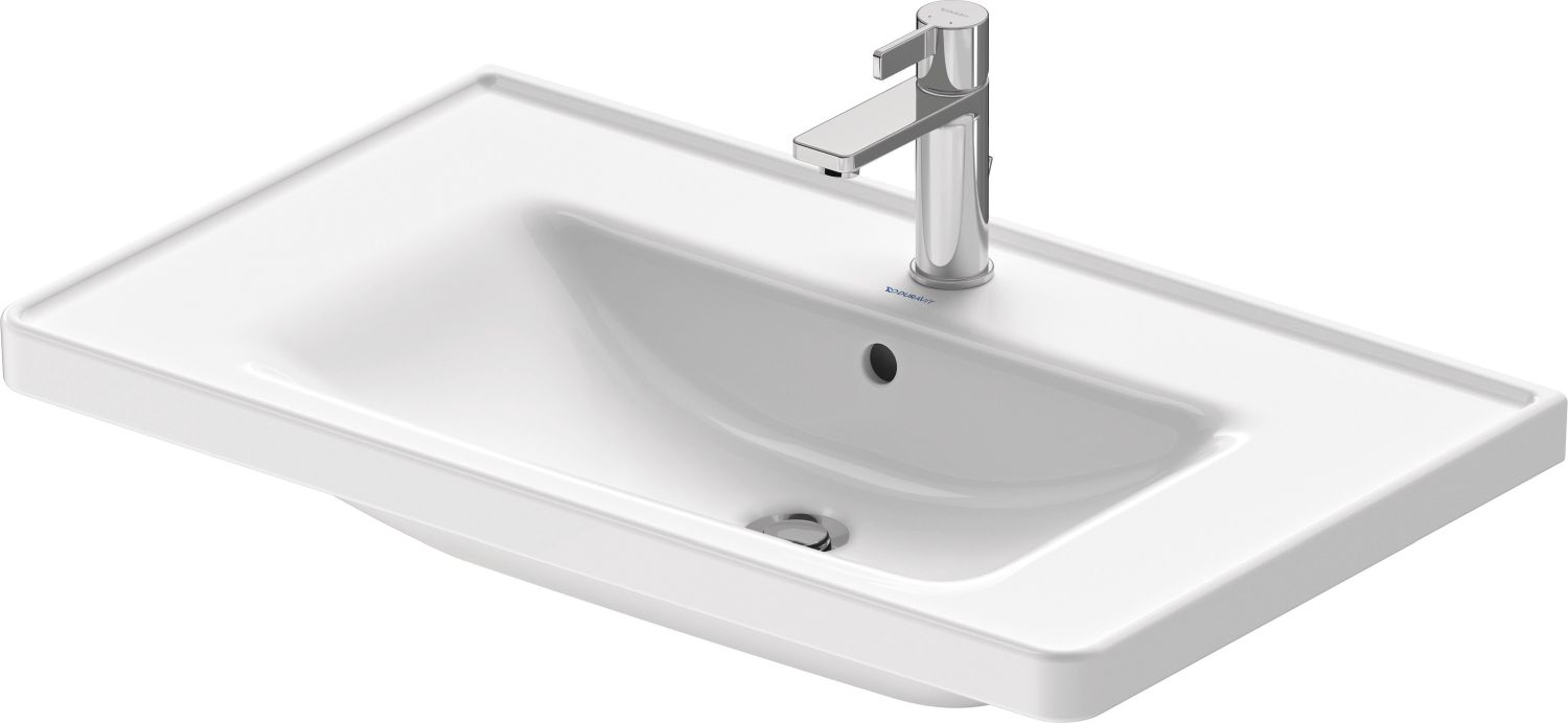 Duravit D-Neo lavabo 80x48 cm rectangular para mueble blanco brillante 2367800000