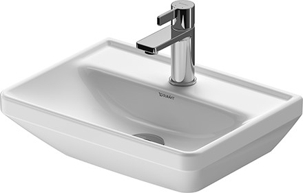Duravit D-Neo lavabo 45x33.5 cm rectangular clásico blanco 0738450041