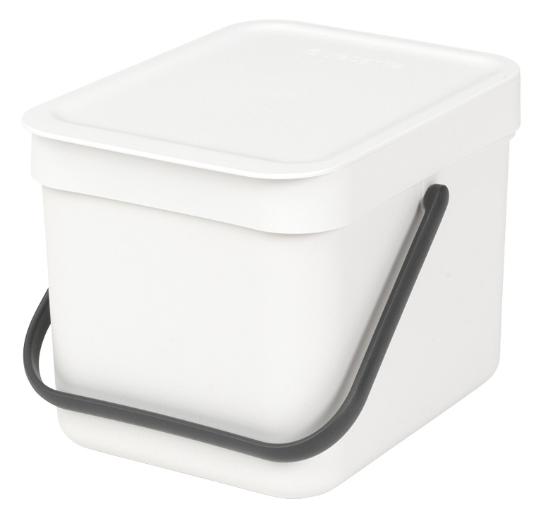 Brabantia Sort & Go papelera 6 l blanco 109706