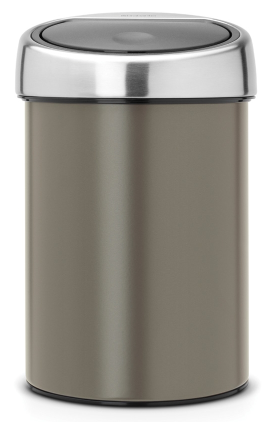 Brabantia Touch Bin papelera 3 l cromo-gris 364464