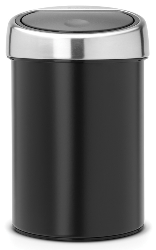 Brabantia Touch Bin papelera 3 l cromo-negro 364440