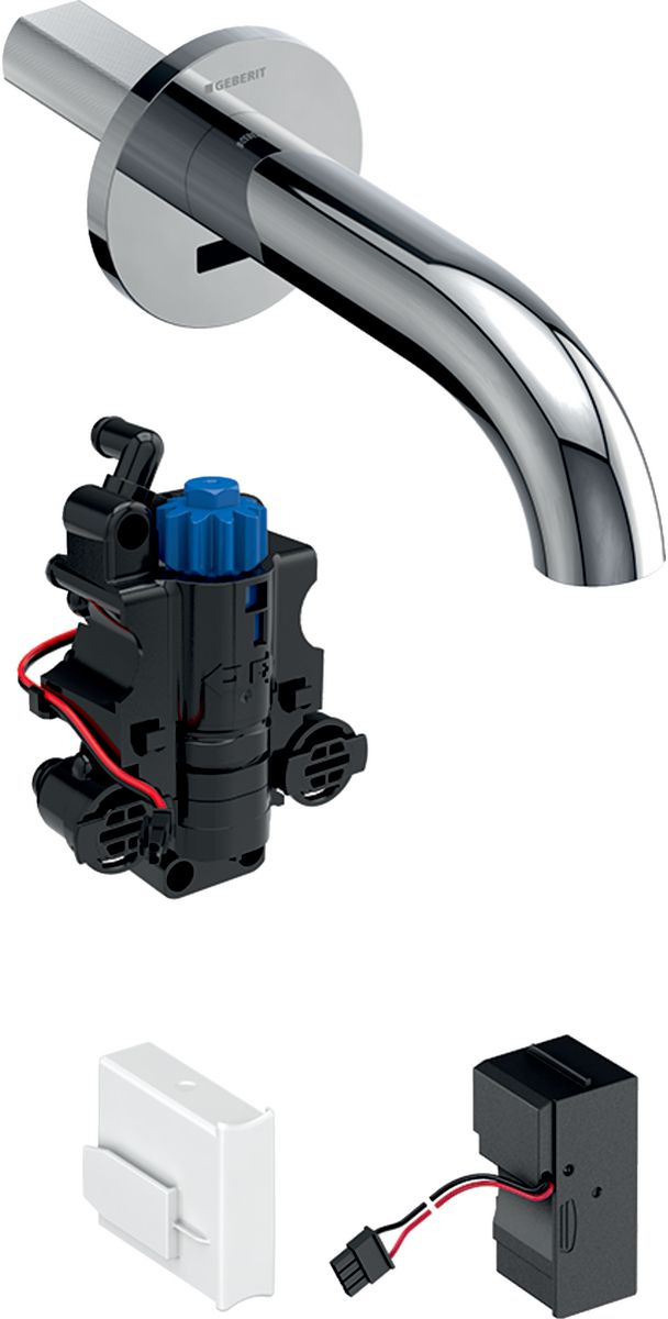 Geberit Piave grifo para lavabo empotrado con termostato electrónico cromo 116.287.21.1