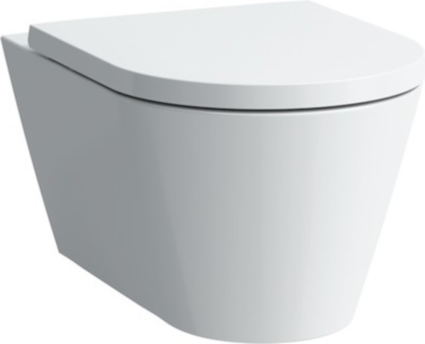 Laufen Kartell taza de inodoro suspendido sin reborde blanco brillante H8203374000001