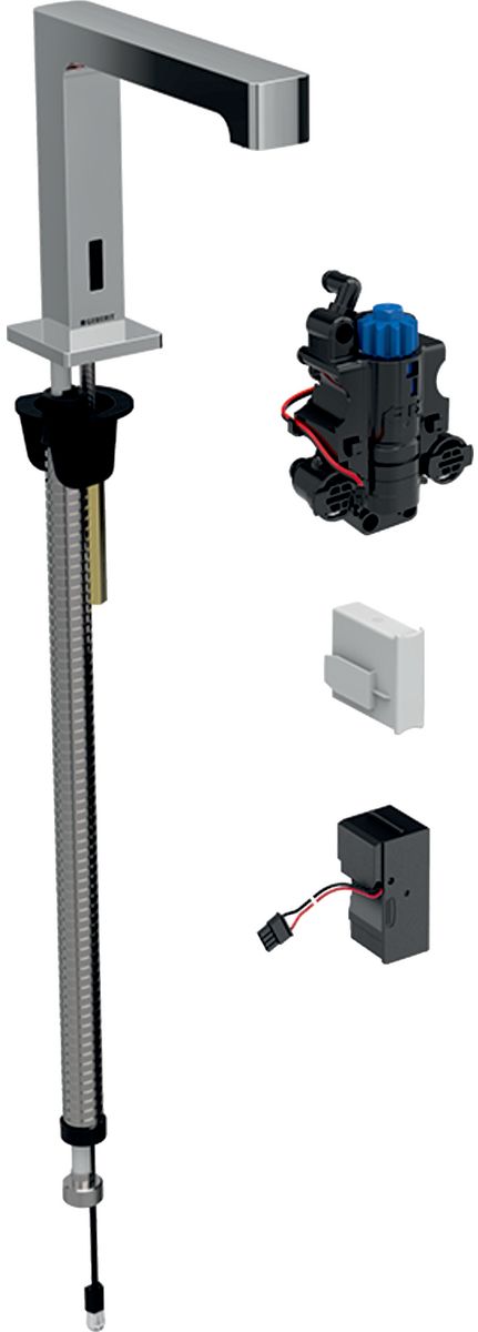 Geberit Brenta grifo para lavabo de pie con termostato electrónico cromo 116.198.21.1