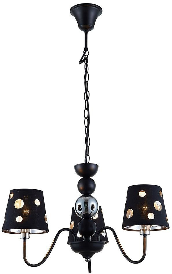 Ledea Batley lámpara colgante 3x60 W negro 50203105