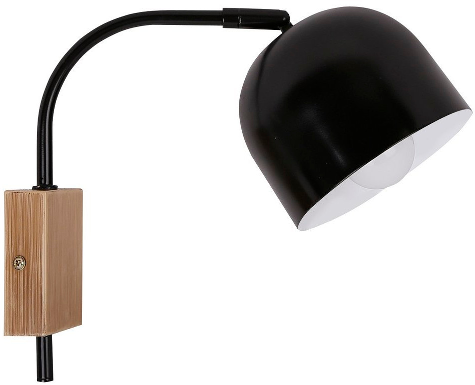 Candellux Rupi lámpara de pared 1x40 W negro 21-76687