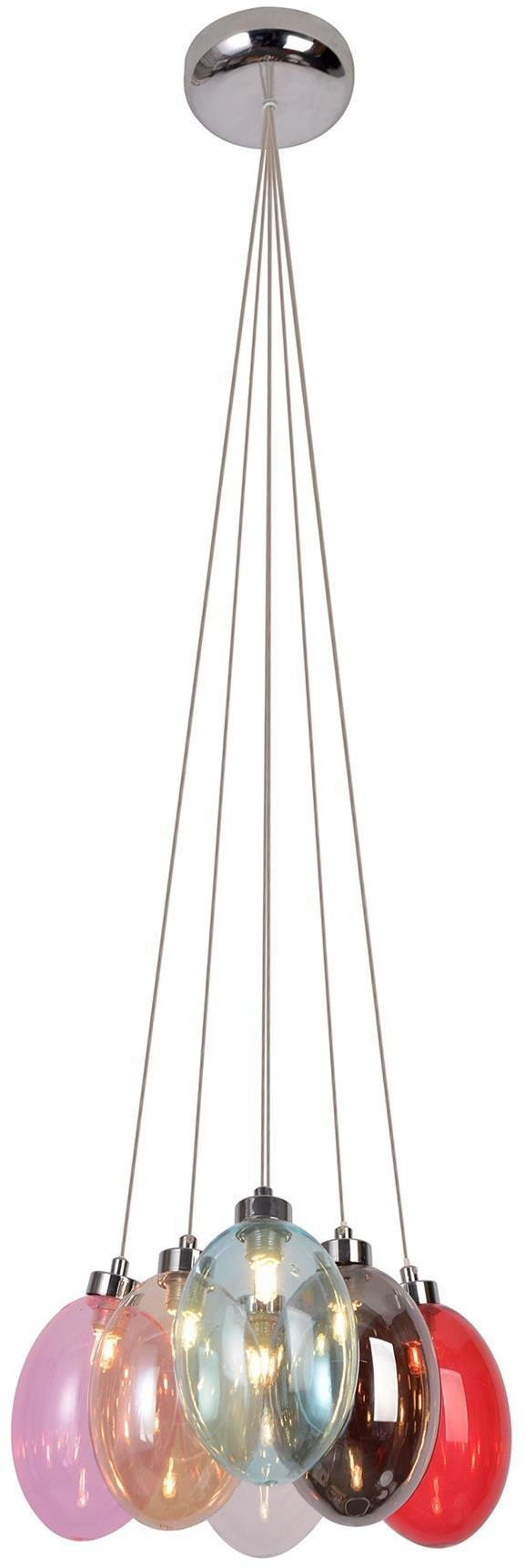 Ledea Lukka lámpara colgante 6x10 W multicolor 50106168