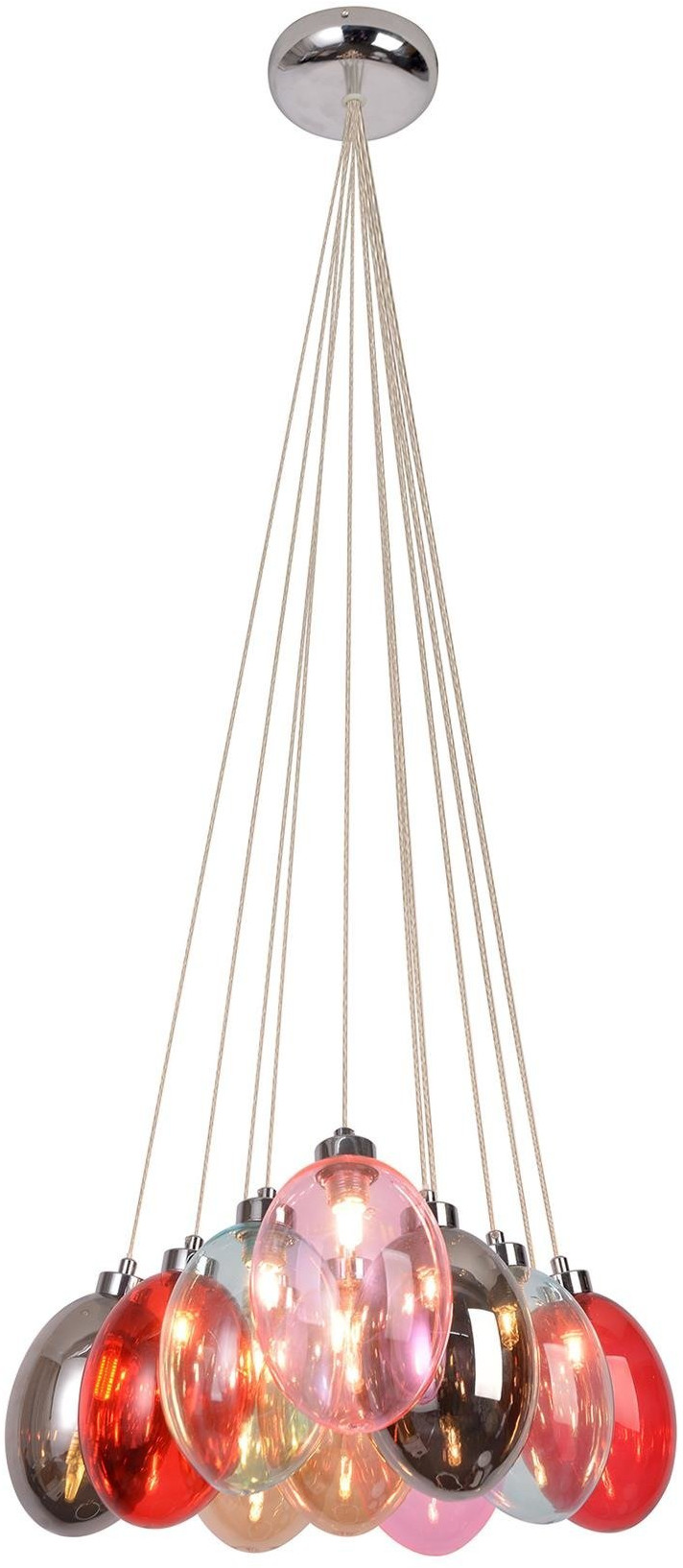 Candellux Lukka lámpara colgante x10 W multicolor 50110223