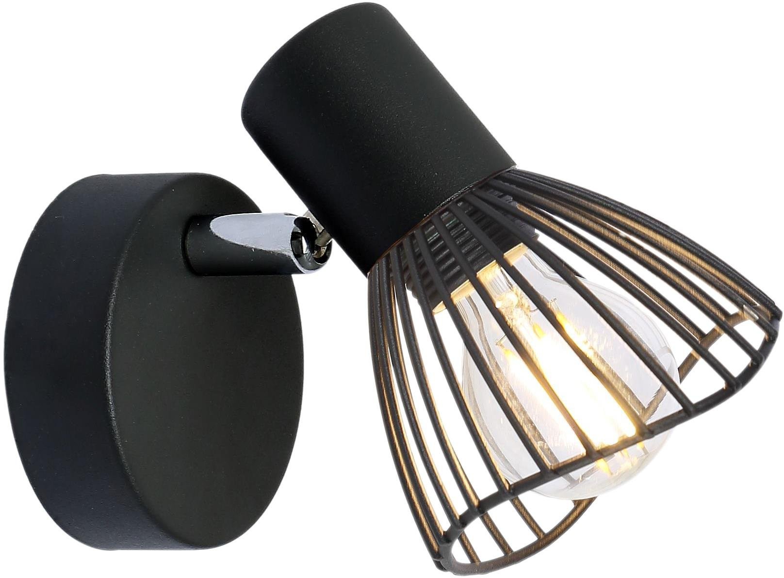 Candellux Fly lámpara de pared 1x40 W negro 91-61881