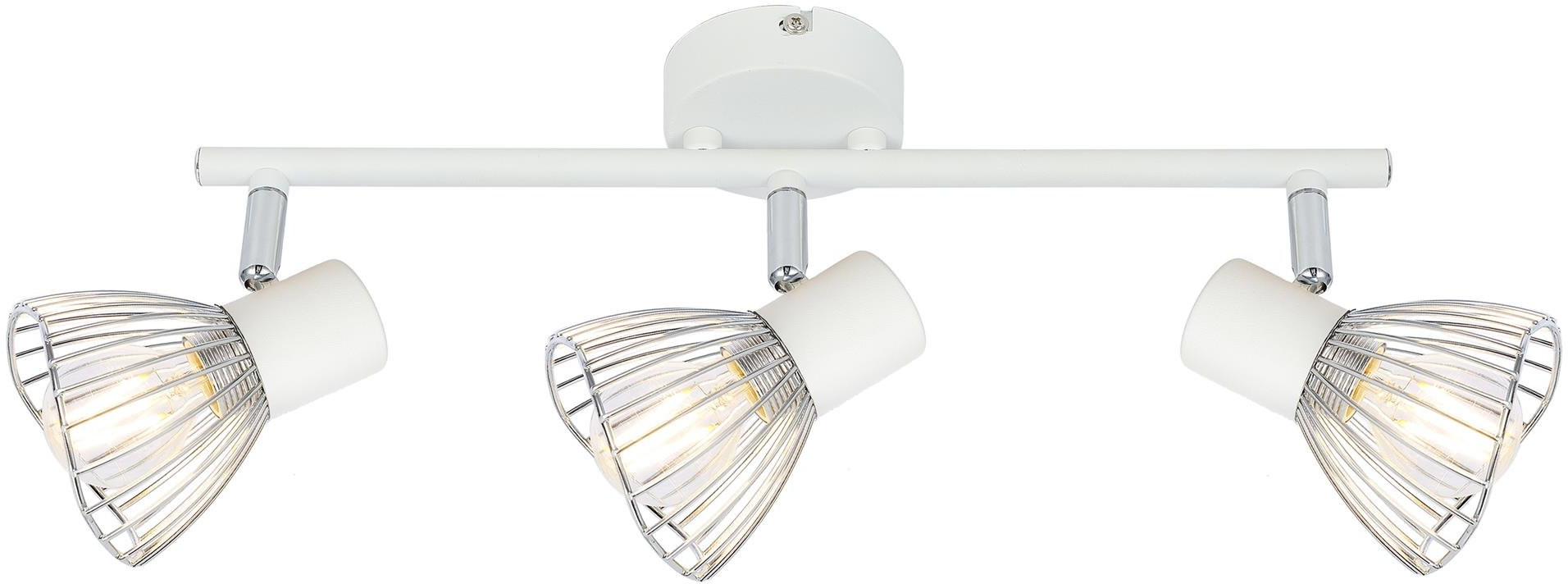 Candellux Fly lámpara de techo 3x40 W blanco-cromo 93-61973