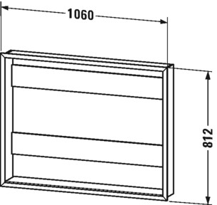 Duravit elemento del sistema de montaje de muebles LM987700000