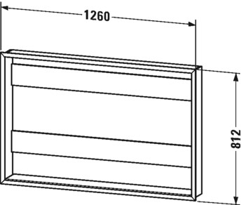 Duravit elemento del sistema de montaje de muebles LM987800000