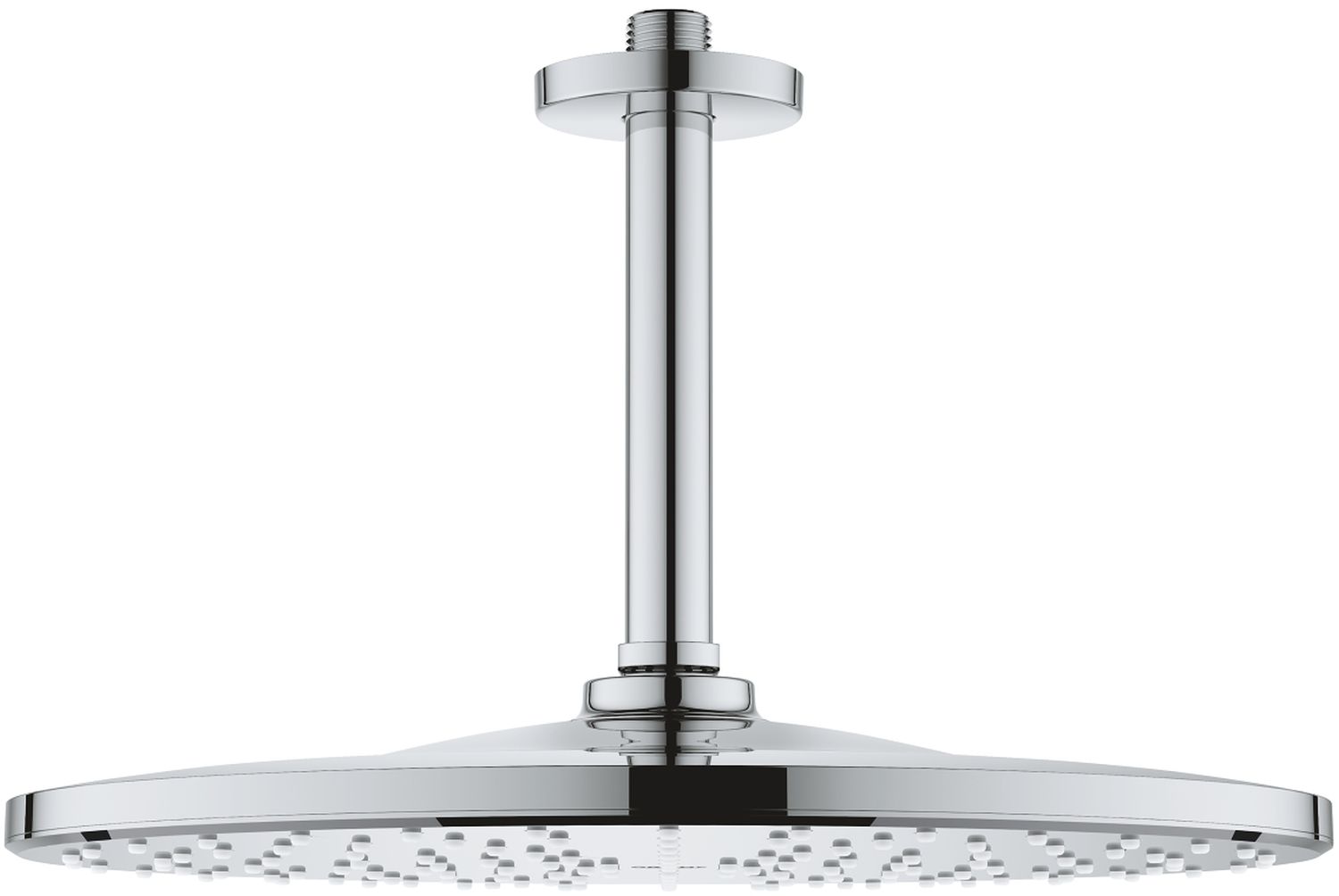 Grohe Rainshower brazo de ducha con efecto lluvia 31x31 cm circular StarLight Chrome 26560000
