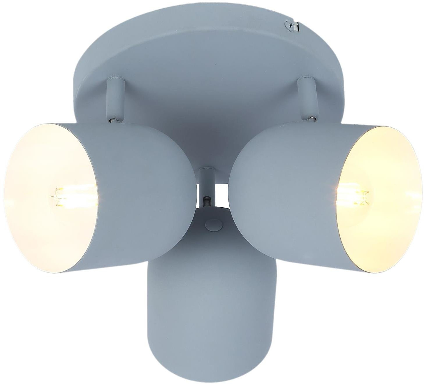 Candellux Azuro lámpara de techo 3x40 W gris 98-63236
