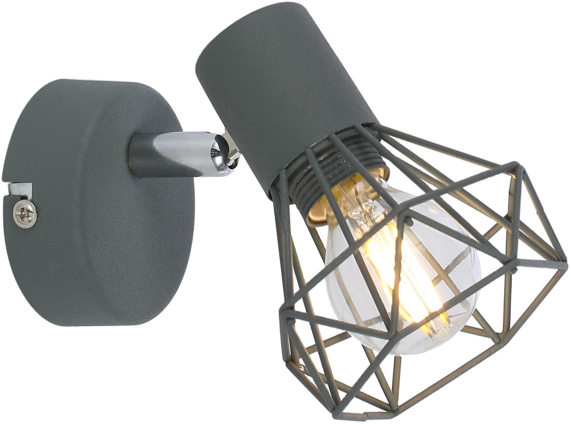 Candellux Verve lámpara de pared 1x40 W gris 91-60969