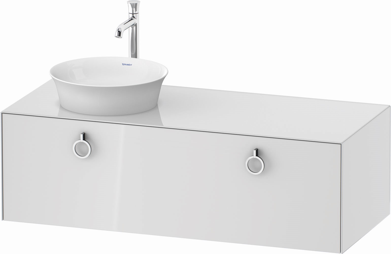 Duravit White Tulip armario 130x55x40.8 cm suspendido, para lavabo blanco WT4982L8585