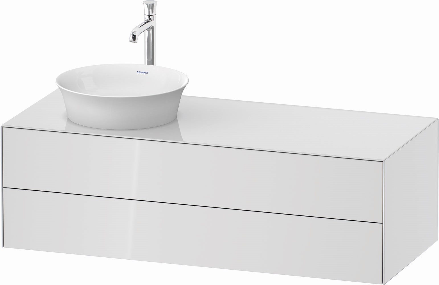 Duravit White Tulip armario 130x55x40.8 cm suspendido, para lavabo blanco WT4987L8585