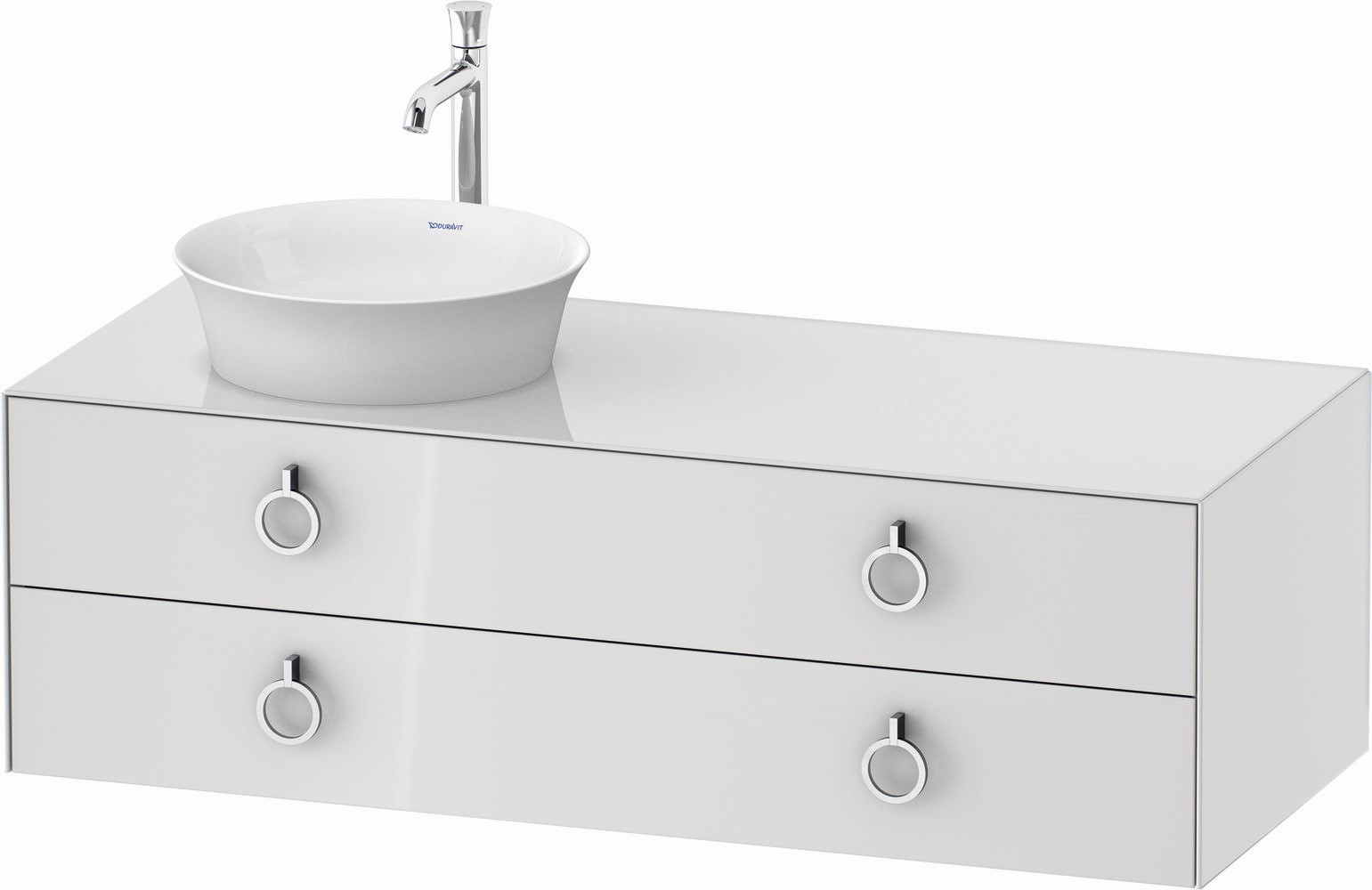 Duravit White Tulip armario 130x55x40.8 cm suspendido, para lavabo blanco WT4992L8585