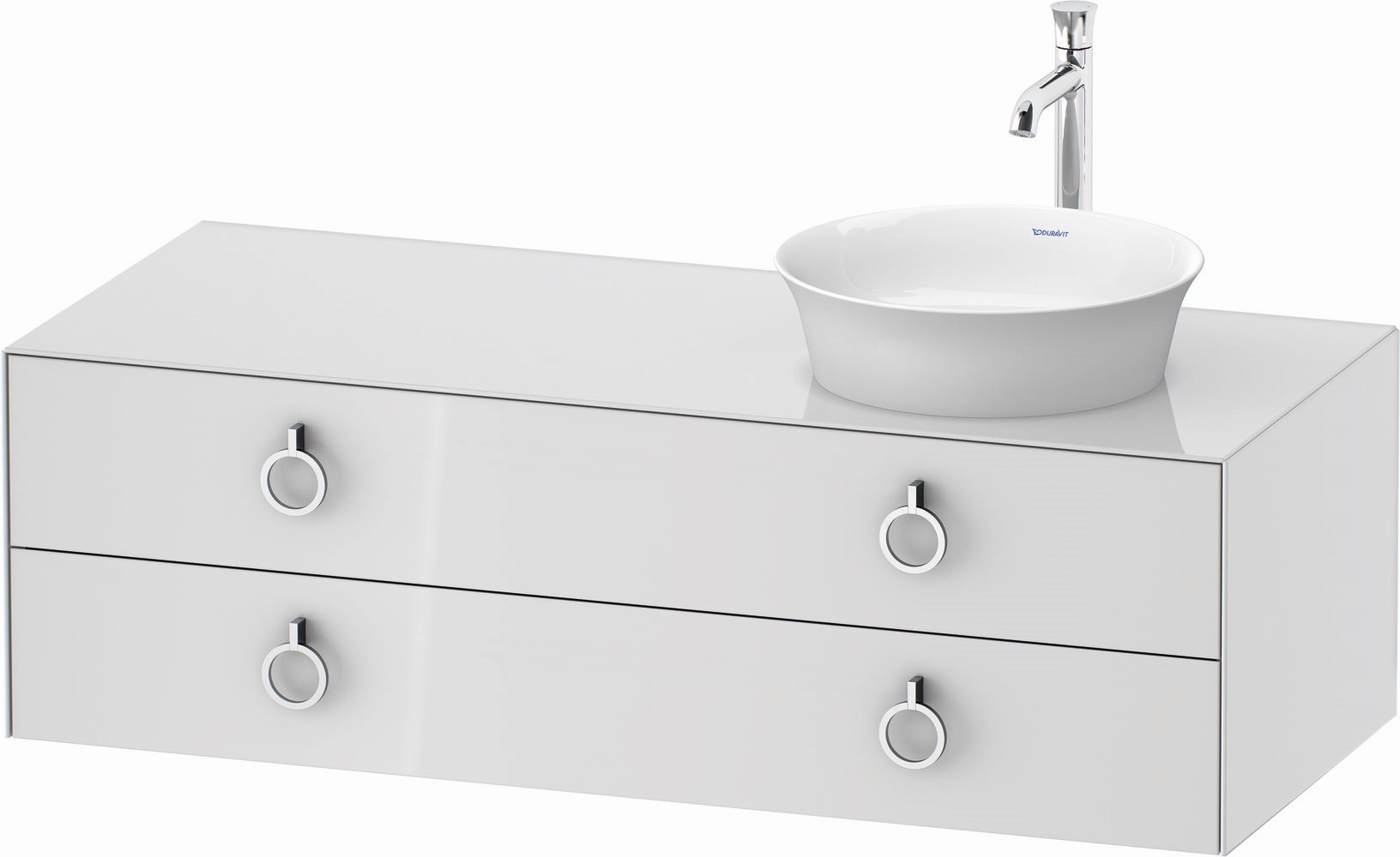 Duravit White Tulip armario 130x55x40.8 cm suspendido, para lavabo blanco WT4992R8585