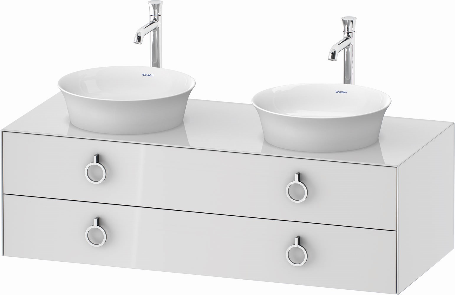 Duravit White Tulip armario 130x55x40.8 cm suspendido, para lavabo blanco WT4993B8585
