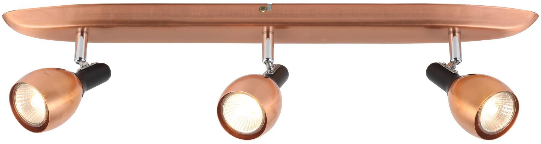 Candellux Cross lámpara de techo 3x50 W cobre 93-32782