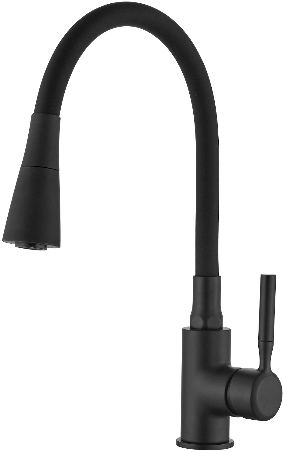 Invena Pogo Plus grifo de cocina de pie negro BZ-80-P04