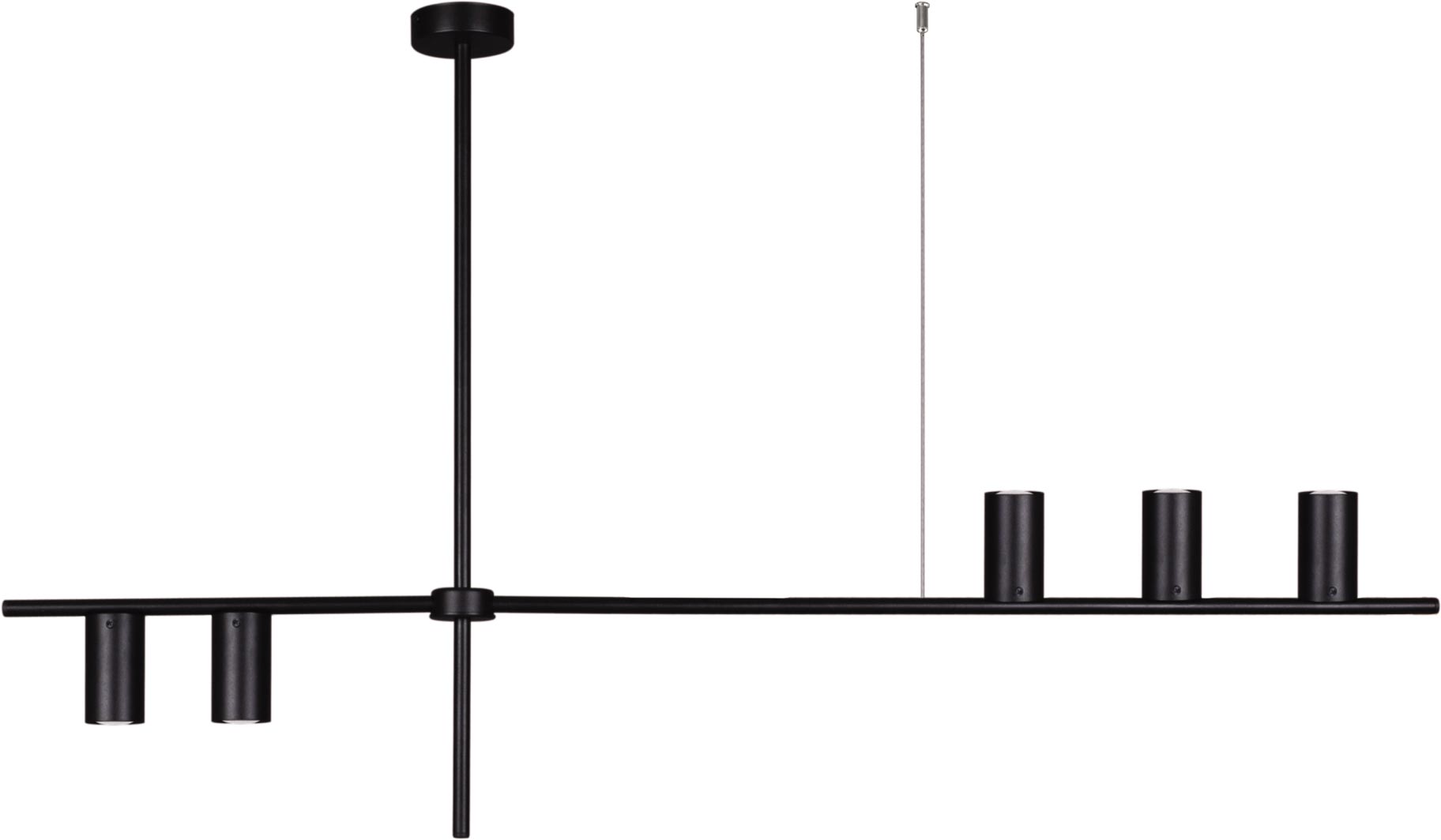 Kaja Rocco lámpara colgante 5x35 W negro K-4755