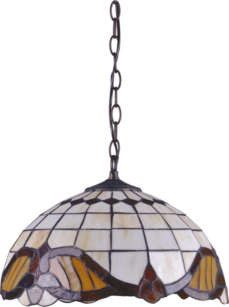 Kaja Witraż lámpara colgante 1x60 W multicolor K-P161122