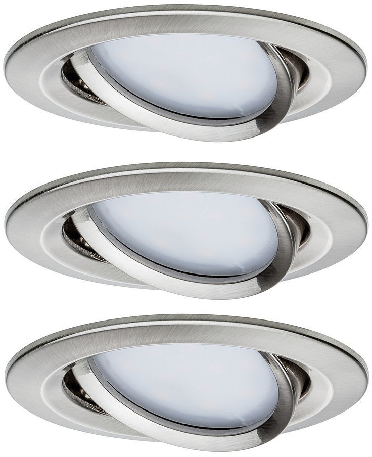 Paulmann Premium lampa do zabudowy 3x6,8 W stal szczotkowana 93865