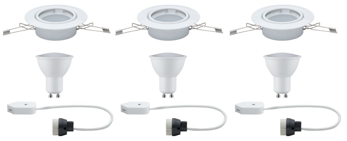 Paulmann LED lámpara empotrada 3x4.5 W blanco 93845