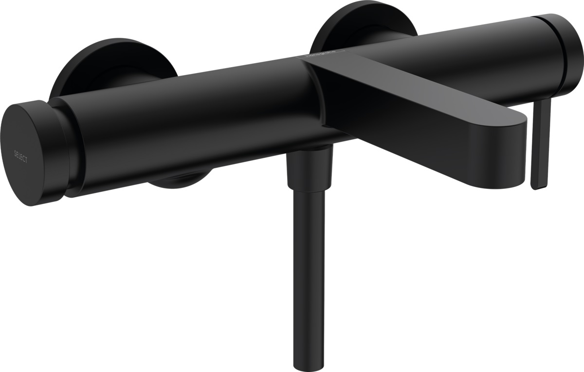 Hansgrohe Finoris grifo de bañera y ducha a pared negro 76420670