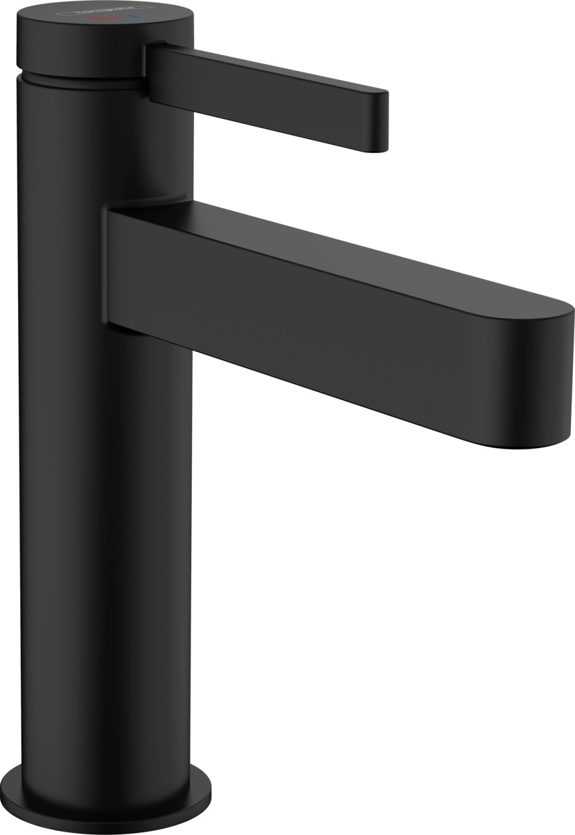 Hansgrohe Finoris grifo para lavabo de pie negro 76024670