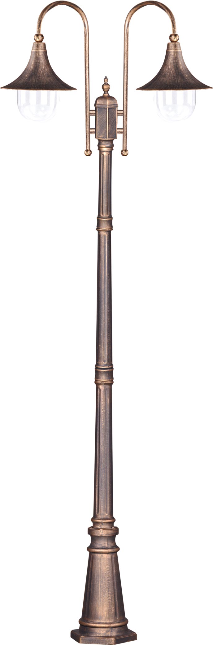 Kaja Boston lámpara de pie para exteriores 2x60 W negro-oro K-8127CZARNY/ZŁOTY