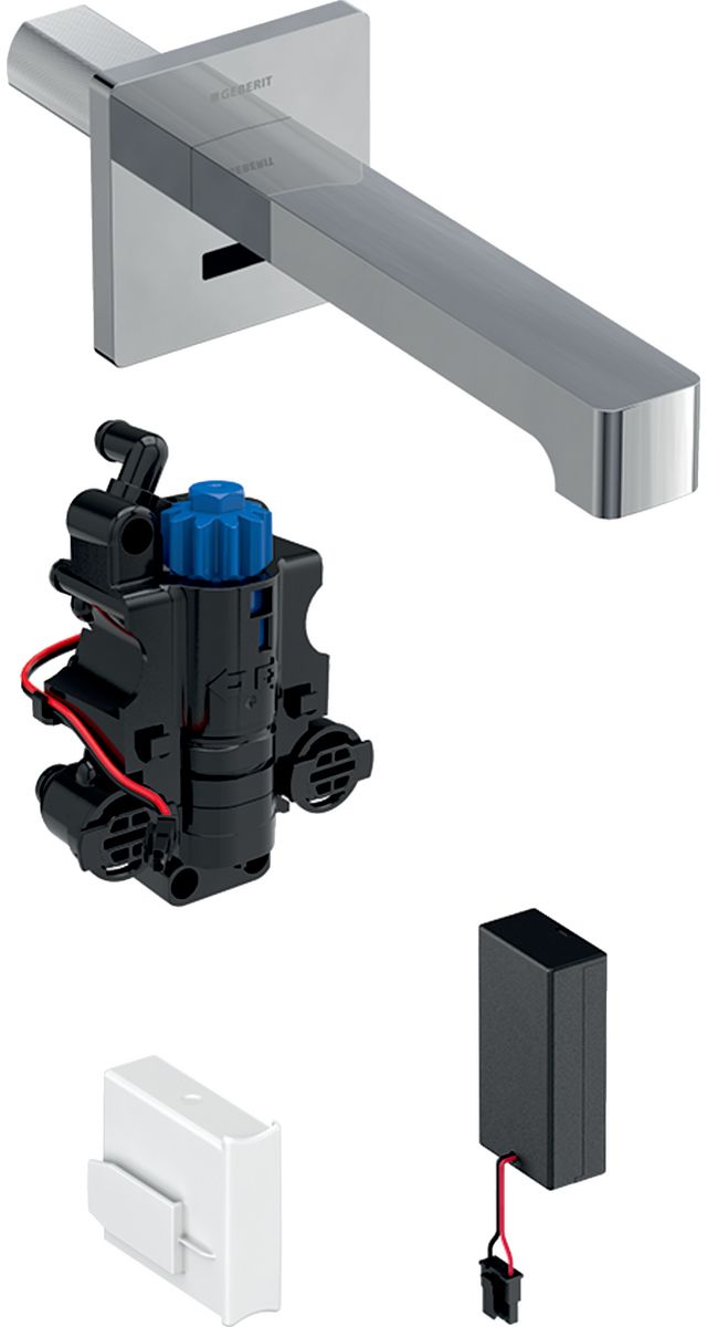 Geberit Brenta grifo para lavabo empotrado con termostato electrónico cromo 116.298.21.1