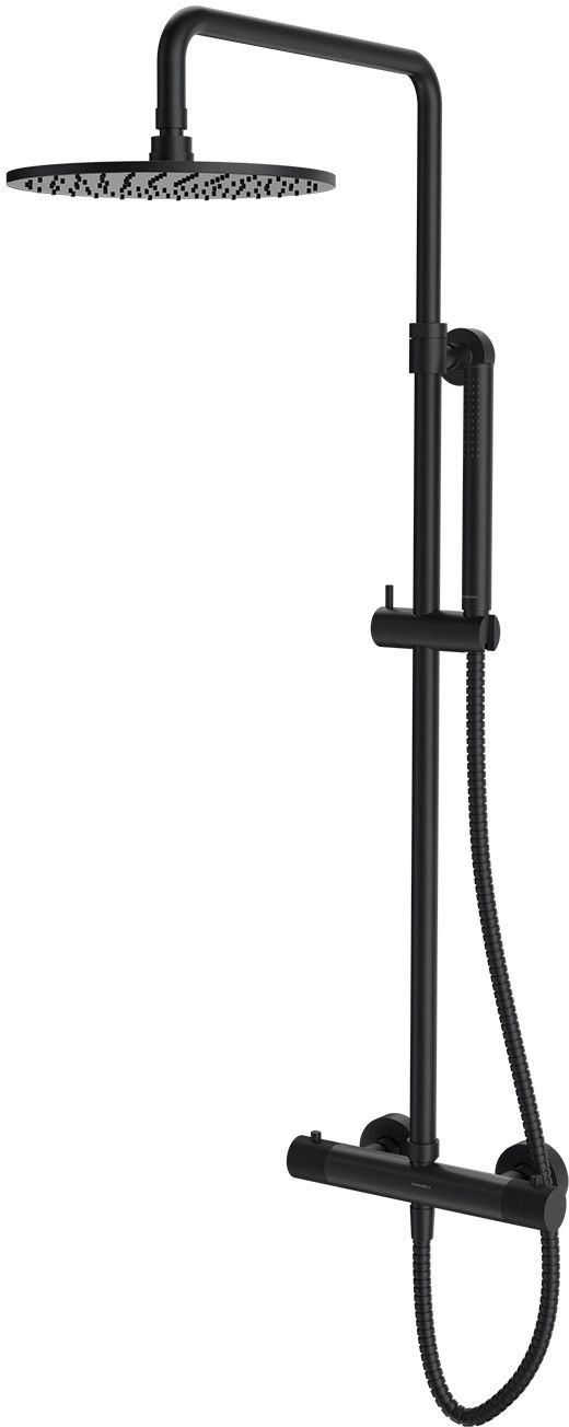 Omnires Contour conjunto de ducha a pared con termostato || CT8044AT