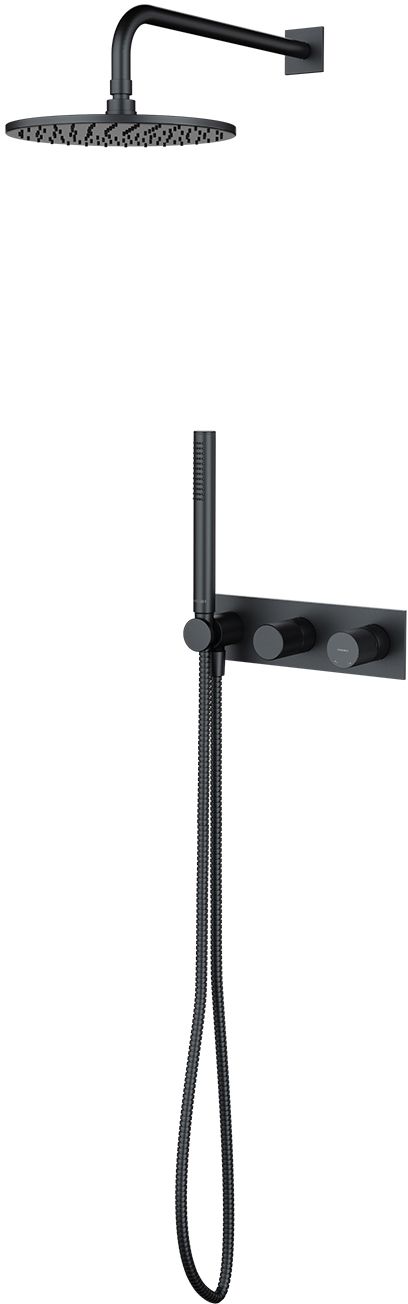Omnires Contour conjunto de ducha empotrado con rociador con efecto lluvia || SYSCT10AT