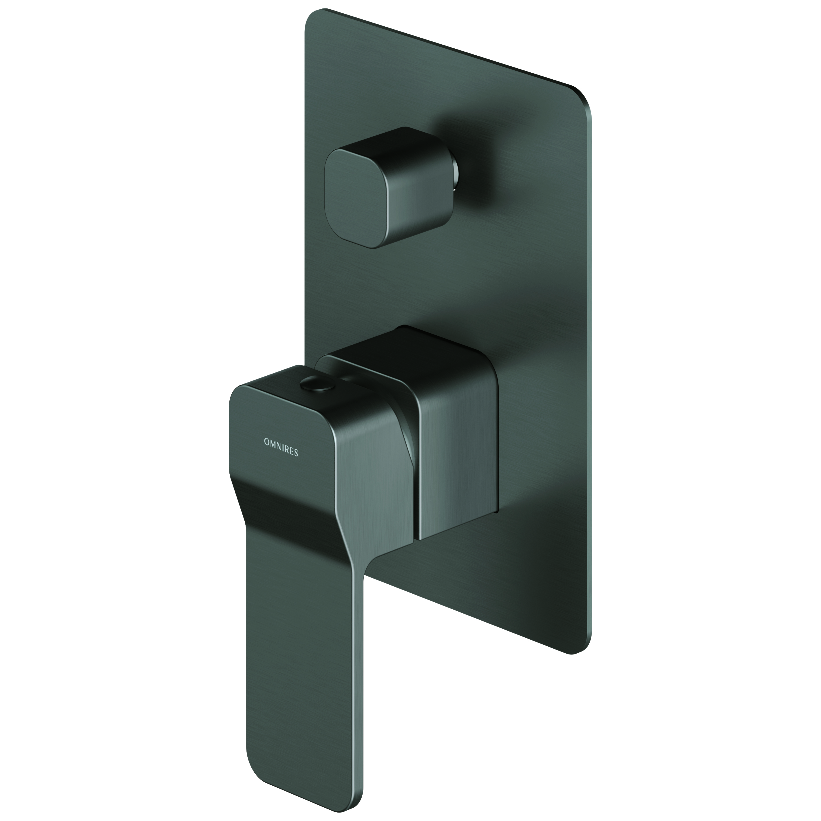 Omnires Slide grifo de bañera y ducha empotrado grafito SL7735GR