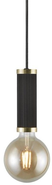 Nordlux Galloway lámpara colgante 1x40 W negro-oro 2011053003