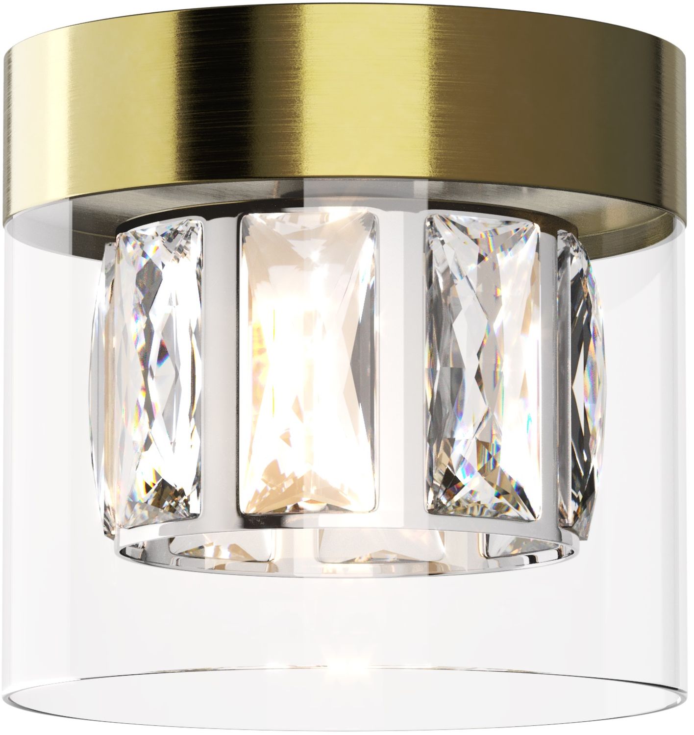 Zuma Line Gem lámpara de techo 1x28 W transparente-marrón C0389-01A-0FD2
