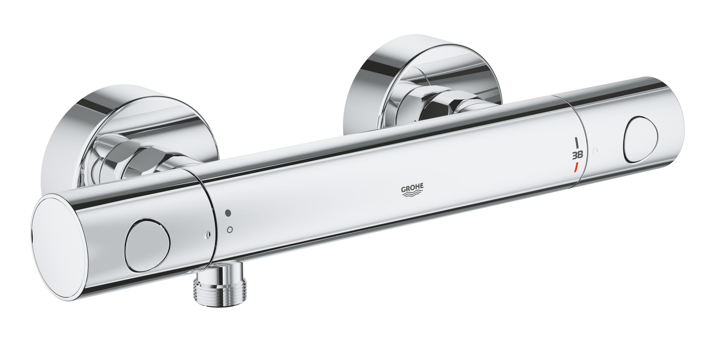 Grohe Grohtherm 800 Cosmopolitan grifo para ducha a pared con termostato StarLight Chrome 34765000