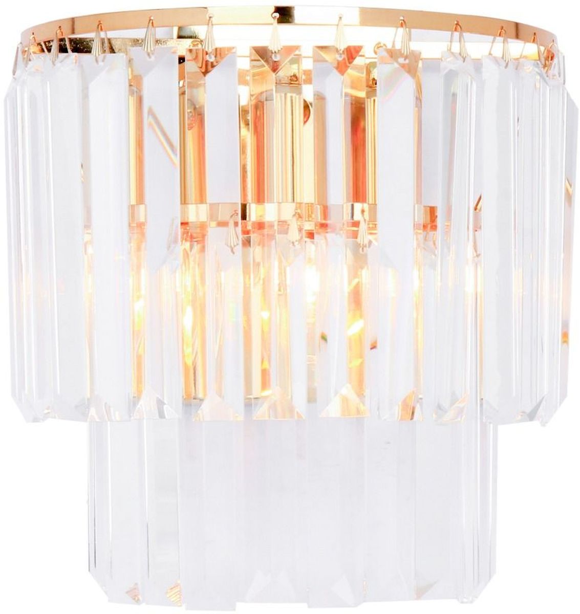 Zuma Line Amedeo lámpara de pared 2x40 W oro-cristal 17106/2W-GLD