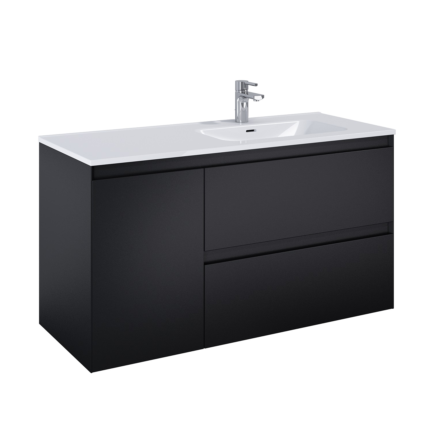 Elita Split armario 120x45.8x63.5 cm suspendido, para lavabo negro RE011205257160