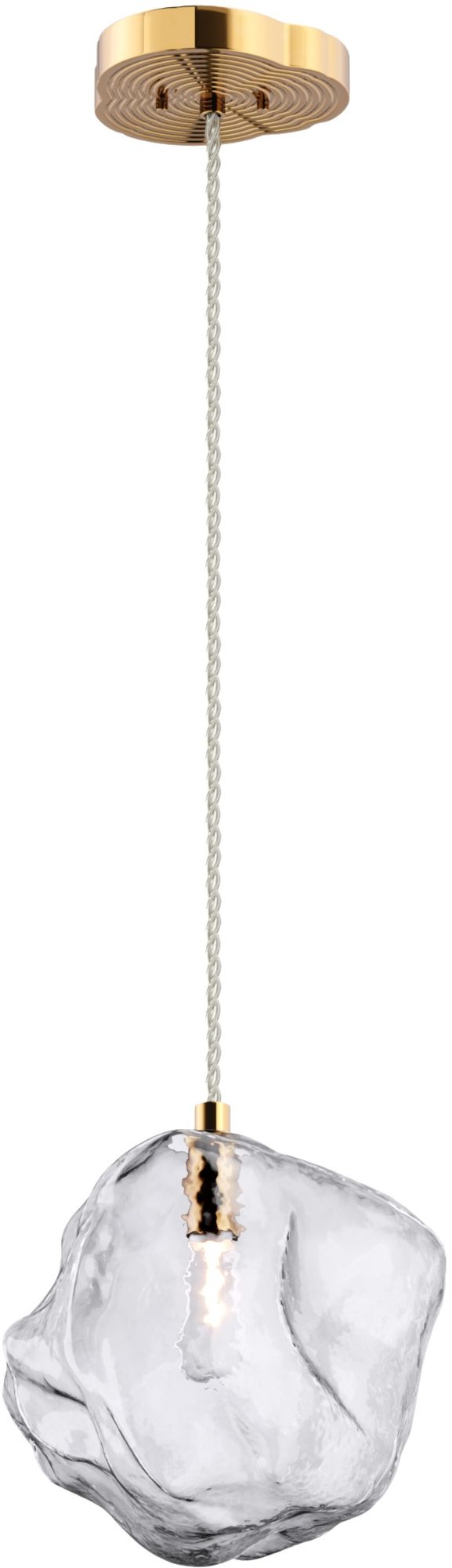 Zuma Line Rock lámpara colgante 1x40 W transparente-oro P0488-01B-U8AC